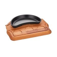 003A120BB19A-20251117-212907.jpg Altınbaşak Döküm Demir Böbrek Fajita Tavası+Nihale, 19x10 cm - Görsel 1