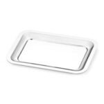Altınbaşak Paslanmaz Mini Dikdörtgen Tepsi, 23.5x16.5x1.5 cm