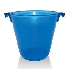 006BRD4638MAV.jpg Biradlı BRD-4638 Akrilik Şişe Kovası, 28x23x23 cm, Mavi - Görsel 1