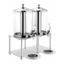 006GRV10408.jpg Biradlı GRV-10408 2'li Lux Meyve Suyu Dispenseri, 2x7.5 L - Görsel 1