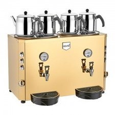 007DE13S.jpg Remta DE13S Jumbo Şamandıralı Çay Makinesi, 4 Demlikli, 46 L, Elektrikli - Görsel 1