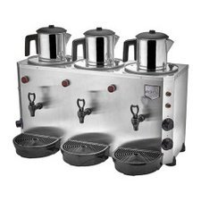 007DE16.jpg Remta DE16 Jumbo Çay Makinesi, 3 Demlikli, 9+9+9 L, Elektrikli - Görsel 1