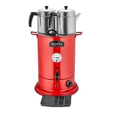 007EL11KIR.jpg Remta EL11 Elite Çay Makinesi, 2 Demlikli, 20 L, Elektrikli, Kırmızı - Görsel 1