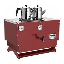 007EP02LKIR.jpg Remta EP02-L Çift Cidarlı 2 Demlikli Çay Makinesi, 20 L, Elektrikli, Kırmızı - Görsel 1