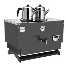 007EP02LSIY.jpg Remta EP02-L Çift Cidarlı 2 Demlikli Çay Makinesi, 20 L, Elektrikli, Siyah - Görsel 1