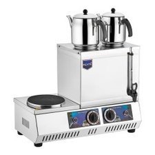 007K31A.jpg Remta K31 A 20 Model Çift Demlikli Pleytli Çay Ocağı, 14 L, Elektrikli - Görsel 1