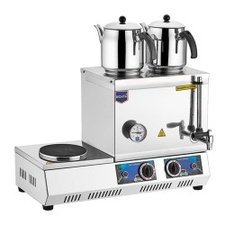 007K31S.jpg Remta K31 30 Model Ocaklı Şamandıralı Çay Ocağı, 2 Demlikli, 23 L, Elektrikli - Görsel 1