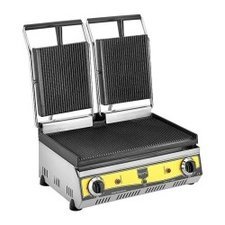 007R80.jpg Remta R80 Tam Oluklu Tost Makinesi, 20 Dilim, Çift Kapaklı, Elektrikli - Görsel 1