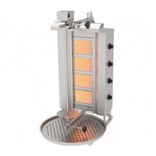 011ADG4U.jpg Atalay ADG-4U Üstten Motorlu Döner Makinesi, 4 Radyanlı, Doğalgazlı - Görsel 1