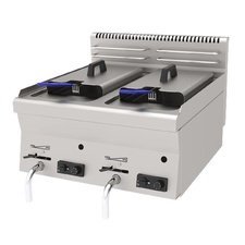 011EAGF660.jpg Atalay EAGF-660 600 Seri Fritöz, 2+8 L, Doğalgazlı - Görsel 1