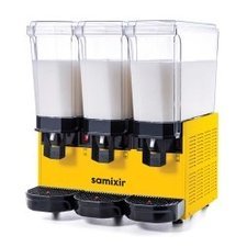 02360MMMY.jpg Samixir 60.MMMY Triple Klasik Karıştırıcılı Soğuk İçecek Dispenseri, 20+20+20 L, Sarı - Görsel 1