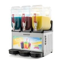 023SLUSH36IA.jpg Samixir SLUSH36 Allure Triple Ice Slush Granita Milkshake ve Soğuk Meyve Suyu Dispenseri, 12+12+12 L, Inox - Görsel 1