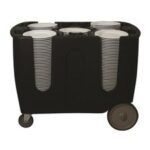 Tribeca Tabak Taşıma Arabası, 6 Bölmeli, 1100x710x800 mm, Siyah