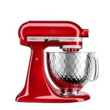 0555KSM156QPECA.jpg KitchenAid 5KSM156QPECA Artisan Stand Mikser Gümüş Kase, 4.8 L, Elma Şekeri - Görsel 1