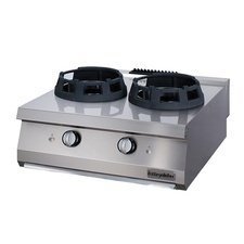 0837865N180703WK.jpg Öztiryakiler Set Üstü İkili Wok Ocak, 80x70x30 cm, Gazlı - Görsel 1