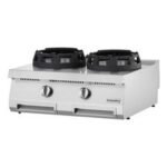 Öztiryakiler Optimum 700 Seri OWG 8070 E Set Üstü 2 Gözlü Wok Ocak, 80x70x28 cm, Gazlı