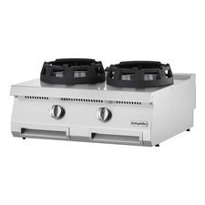 0837865N280703WK.jpg Öztiryakiler Optimum 700 Seri OWG 8070 E Set Üstü 2 Gözlü Wok Ocak, 80x70x28 cm, Gazlı - Görsel 1