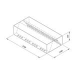 Öztiryakiler Duvar Tipi Filtreli Çift Cidar Davlumbaz, 250x120 cm