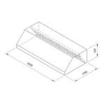 Öztiryakiler Duvar Tipi Filtreli Davlumbaz, 400x100 cm