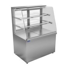 0837ETD13N15SS.jpg Öztiryakiler Eğik Camlı Teşhir Dolabı, Nötr, 360 L - Görsel 1