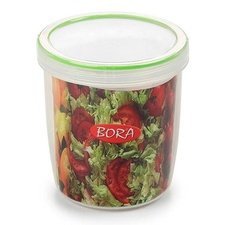 085BO055.jpg Bora Plastik Saklama Kabı, Contalı, Vidalı, 650 ml, No: 6, 0.65 L - Görsel 1