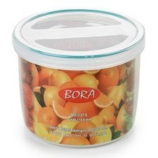 085BO059.jpg Bora Plastik Saklama Kabı, Contalı, Vidalı, 1270 ml, No: 10, 1.27 L - Görsel 1