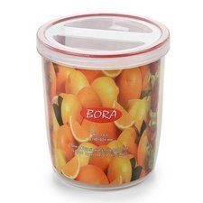 085BO061.jpg Bora Plastik No: 12 Contalı Vidalı Saklama Kabı, 1.80 L - Görsel 1