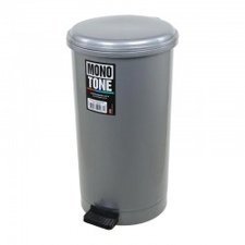 085BO1185G.jpg Bora Plastik Pedallı Derin Çöp Kovası, No: 2, 21.4 L, Gri - Görsel 1