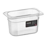 Bora Plastik GN 1/9-100 mm Polikarbon Gastronorm Küvet, 900 ml