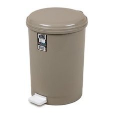 085BO182K.jpg Bora Plastik Pedallı Çöp Kovası, No: 4, 40 L, Kahverengi - Görsel 1