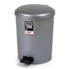 085BO183.jpg Bora Plastik Pedallı Çöp Kovası, No: 3, 20 L, Gri - Görsel 1