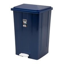 085BO643.jpg Bora Plastik Pedallı Çöp Kovası, No: 5, 86 L, Mavi - Görsel 1