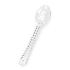 085BO718SEF.jpg Bora Plastik Servis Kaşık, Delikli, Polikarbonat, 33 cm, Şeffaf - Görsel 1