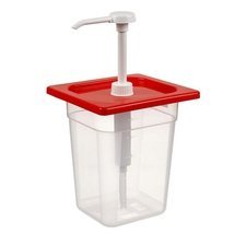 085BO9146.jpg Bora Plastik Pompalı Kare Ketçap ve Mayonez Şişesi, Kilitli, 176x162x10 mm - Görsel 1