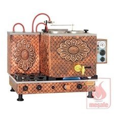 090ATFE2.jpg Meşale Antik Turbo Max Çay Kazanı, Full Elektrikli, 2 Demlikli - Görsel 1