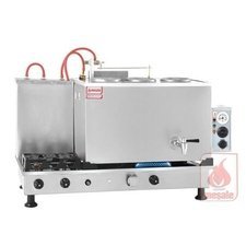 090IKFE3.jpg Meşale Inox Klasik Çay Kazanı, Full Elektrikli, 3 Demlikli - Görsel 1