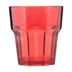 Rubikap Premium Polikarbon Bardak, 250 ml, Kırmızı