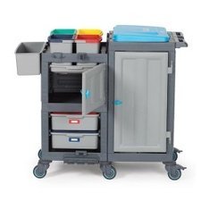 099PROCART1362-20251121-235448.jpg Fantom Procart 1362 Çekmeceli Hastane Temizlik Arabası, 4 Çöp Bölmeli - Görsel 1