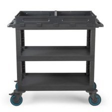 099PROCART220SGR.jpg Fantom Procart 220SGR 3 Katlı Frenli Servis Arabası - Görsel 1