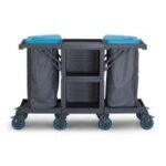 Fantom Procart 252 3 Katlı Servis Arabası, 2 Adet Brandalı Çöp Kovası