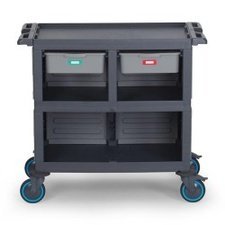 099PROCART273.jpg Fantom Procart 273 3 Katlı Kapalı Servis Arabası, 2 Çekmeceli - Görsel 1