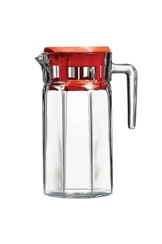 100750396.jpeg Paşabahçe 43414 Köşem Sürahi 1250 cc - Görsel 1