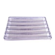 103BGTP36080.jpg Almetal Delikli Alüminyum Baget Ekmek Tavası, 60x80 cm - Görsel 1