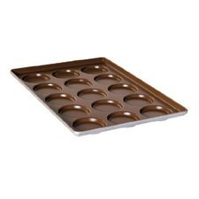 103HT24507416.jpg Almetal Alüminize Hamburger Tavası, 24 Gözlü, 16 mm, 50x74 cm - Görsel 1