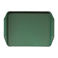 1051217FFH119.jpg Cambro Fast Food Tepsi, 30x41 cm, Kulplu, Yeşil - Görsel 1