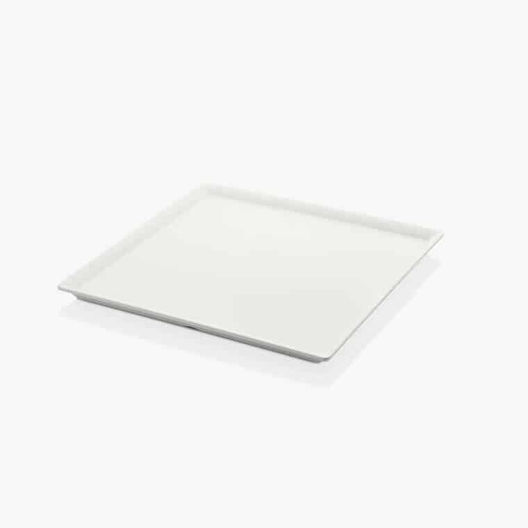 115KUL103535CW.jpeg Külsan Thermoset Maya Kare Servis Tabağı, Teşhir Tabağı 35x35 cm - Görsel 1