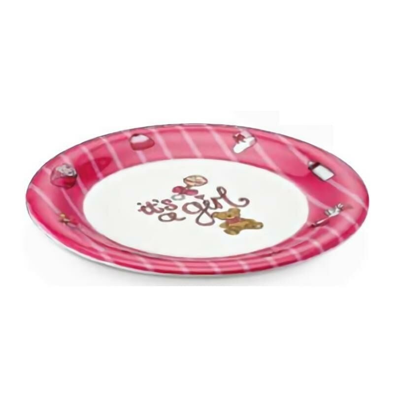 115KUL1221B16.jpeg Külsan Thermoset Baby Life Çukur Bebek Tabağı, 21 cm, Pembe - Görsel 1