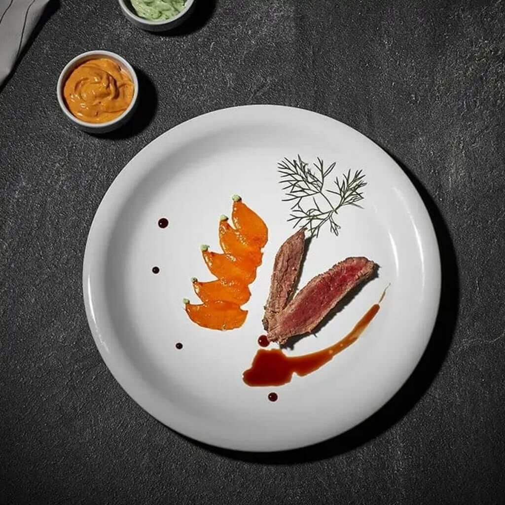 115KUL2126PW.jpeg Külsan Thermoset Soft Yuvarlak Tabak 26 cm - Görsel 1