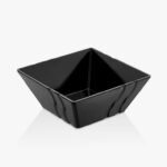 Külsan Luxor Kare Teşhir Kase 24x24 cm, Siyah
