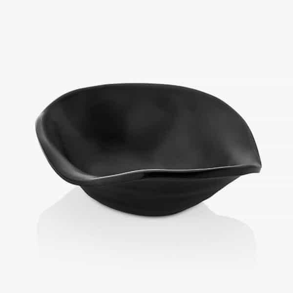 115KUL33020BL.jpeg Külsan Thermoset Terra Poti Kase, Teşhir Kase 20x17 cm, Siyah - Görsel 1